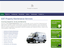 Tablet Screenshot of estpropertymaintenance.co.uk